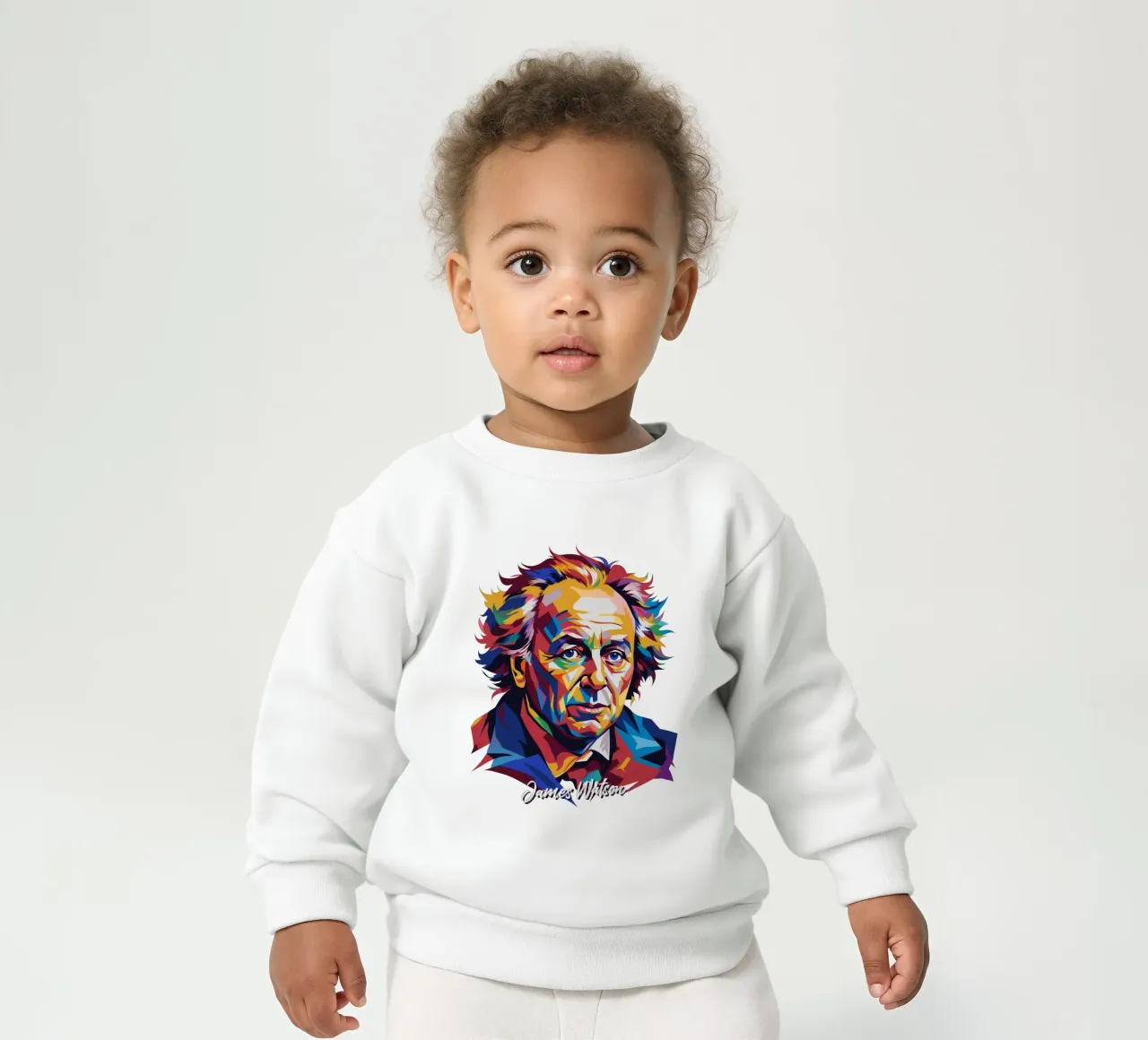 James Watson in WPAP Pop Art sweat pour bébé de vectorartnesia