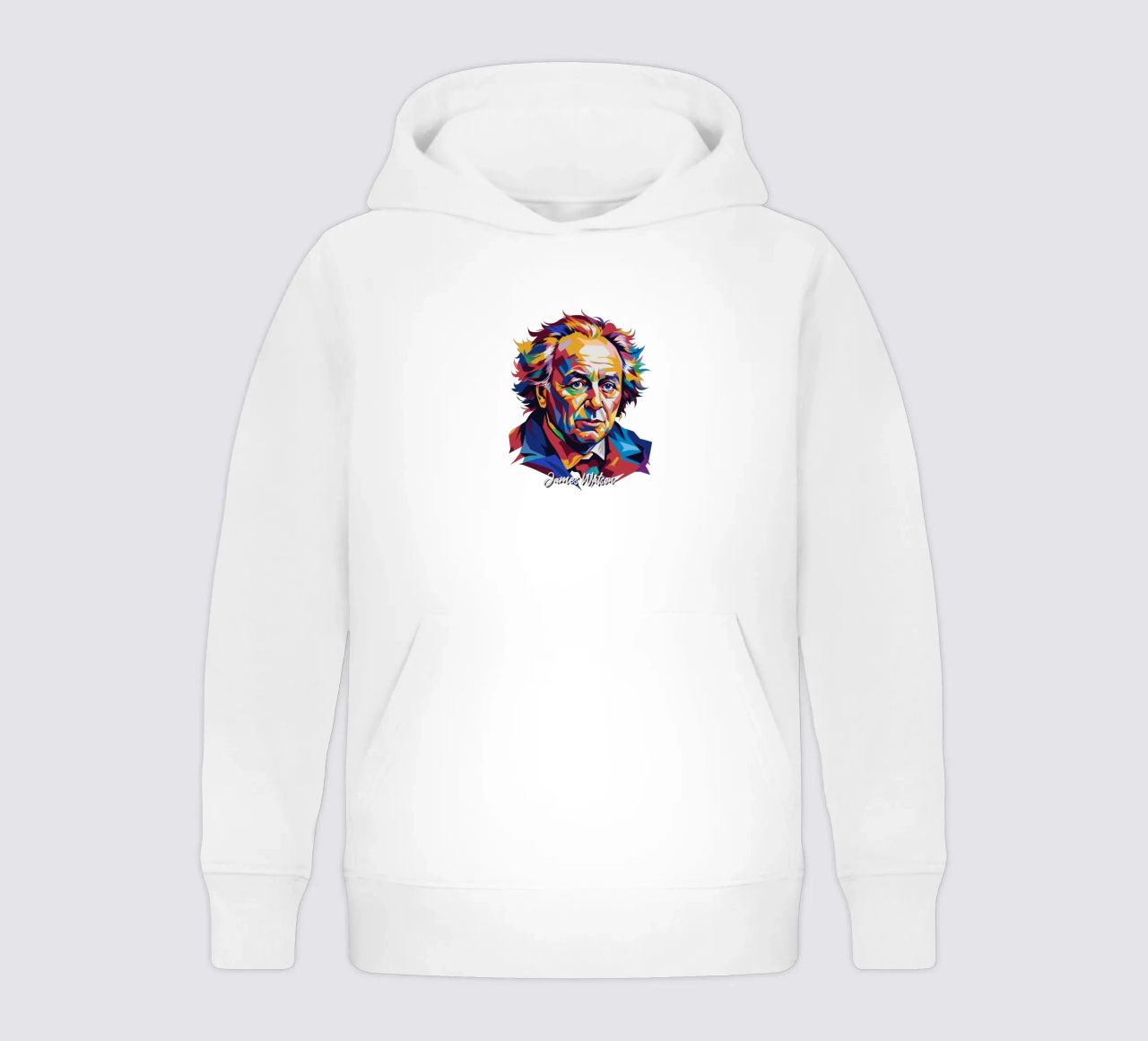 James Watson in WPAP Pop Art felpa bambino con cappuccio da vectorartnesia