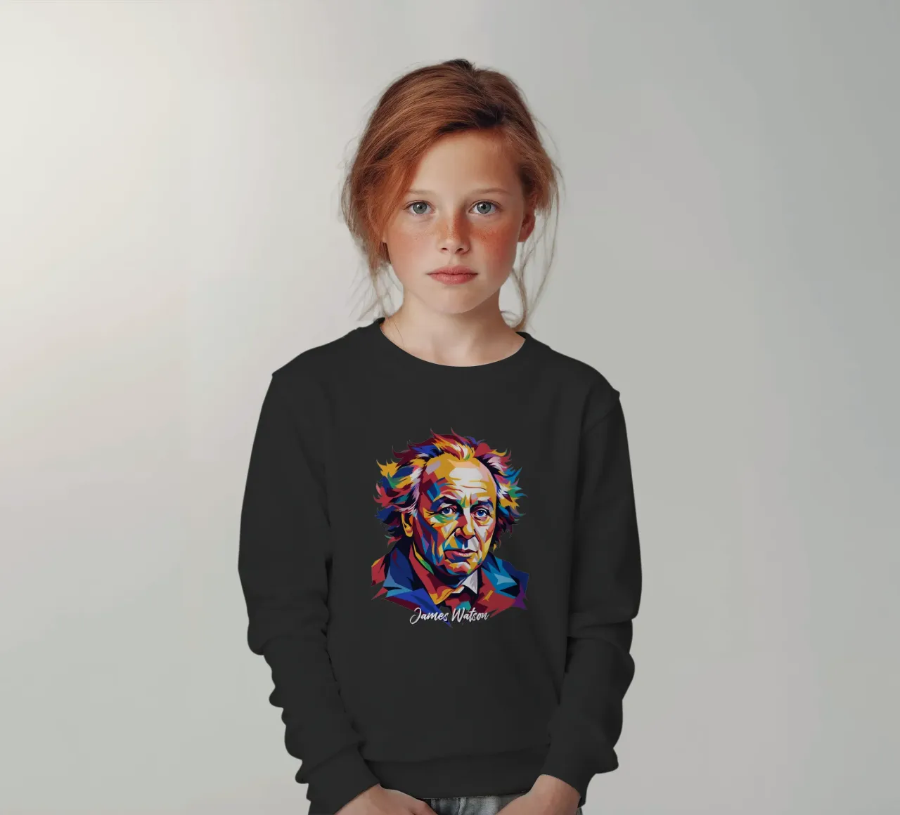 James Watson in WPAP Pop Art felpa bambino da vectorartnesia