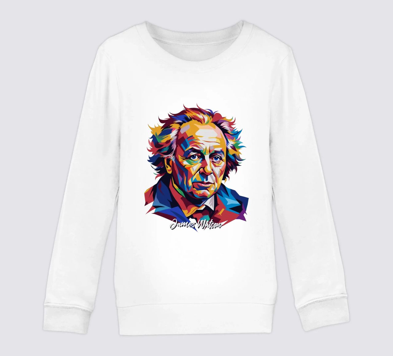 James Watson in WPAP Pop Art felpa bambino da vectorartnesia
