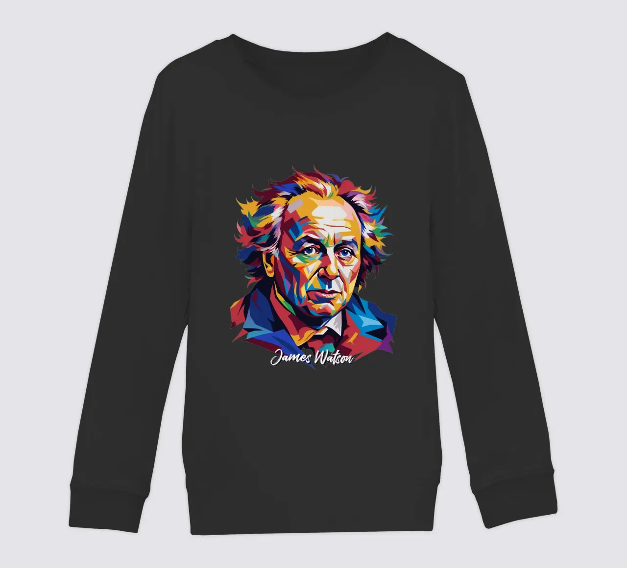 James Watson in WPAP Pop Art felpa bambino da vectorartnesia