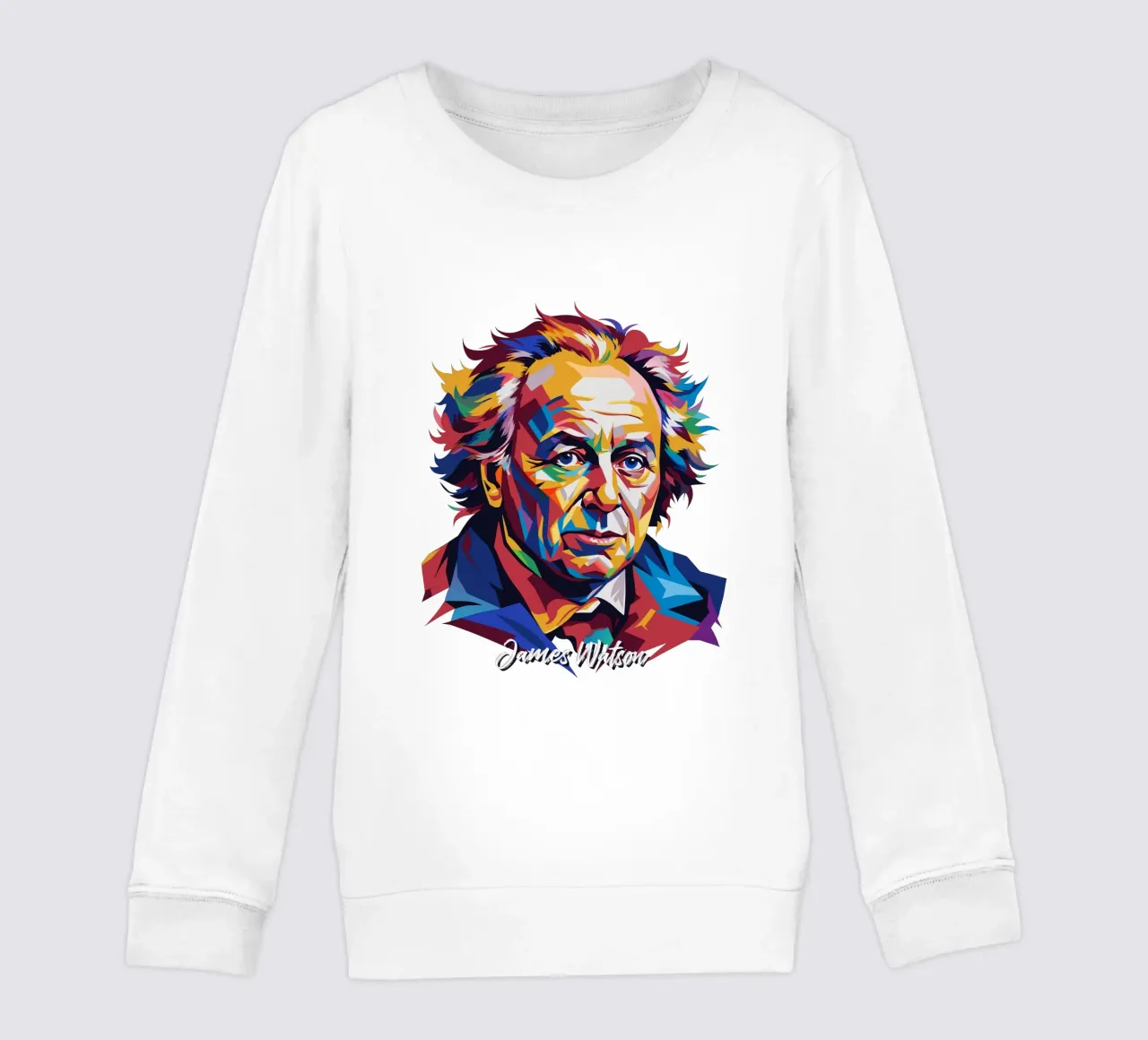 James Watson in WPAP Pop Art sudadera para niño de vectorartnesia