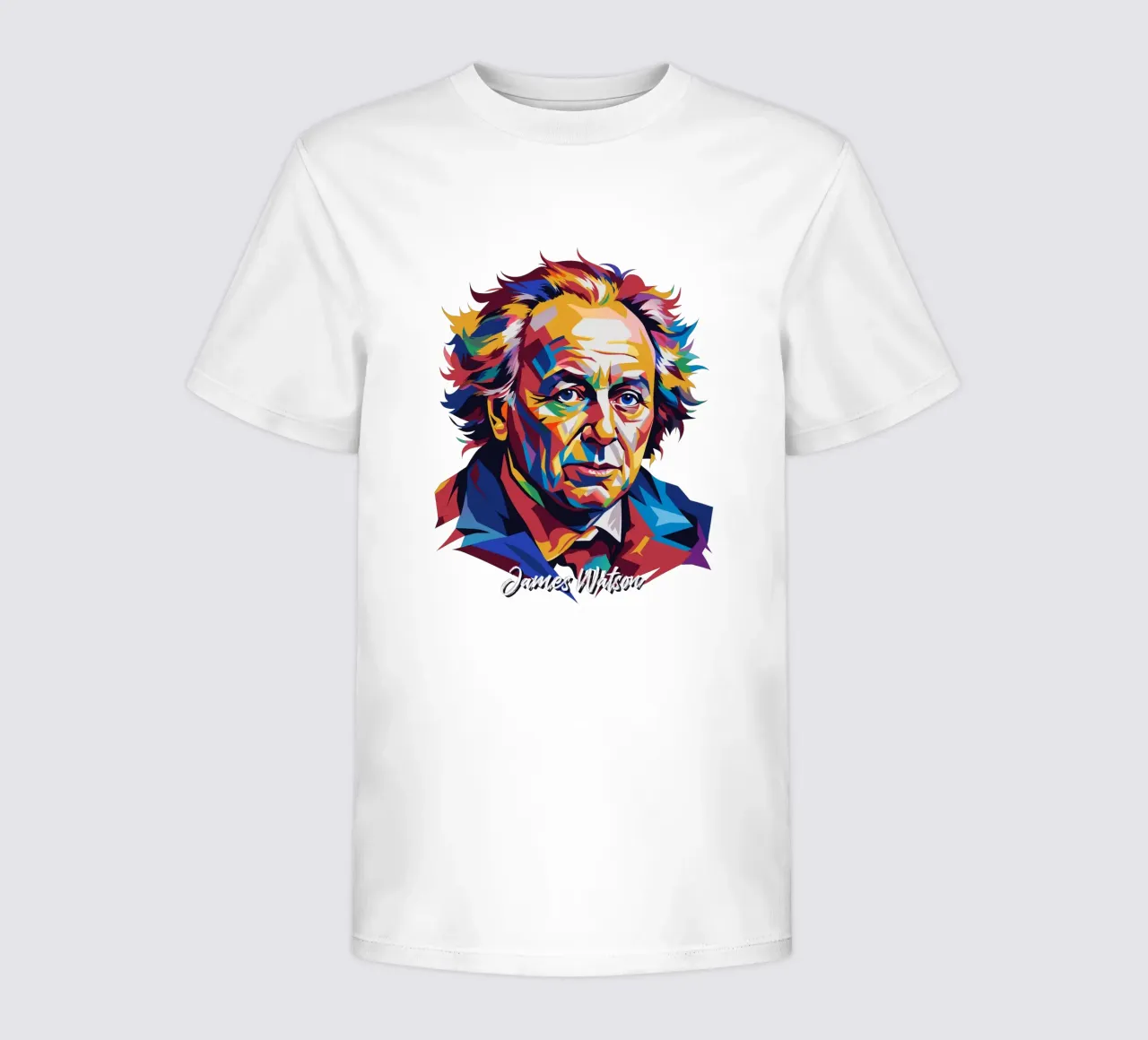 James Watson in WPAP Pop Art t-shirt bambini da vectorartnesia