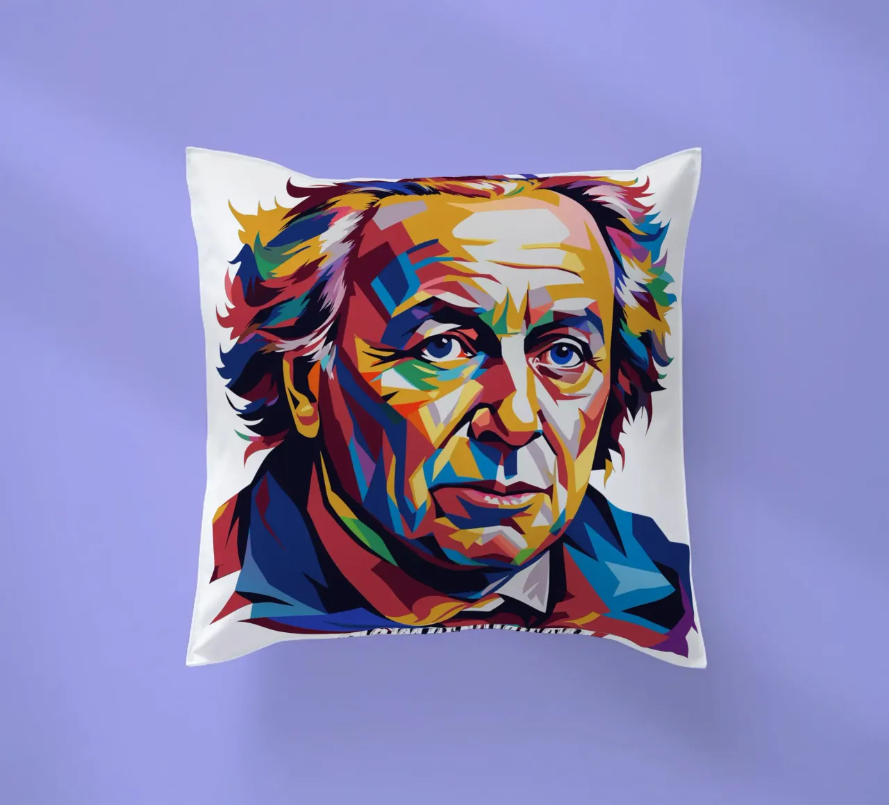 James Watson in WPAP Pop Art cuscino da vectorartnesia