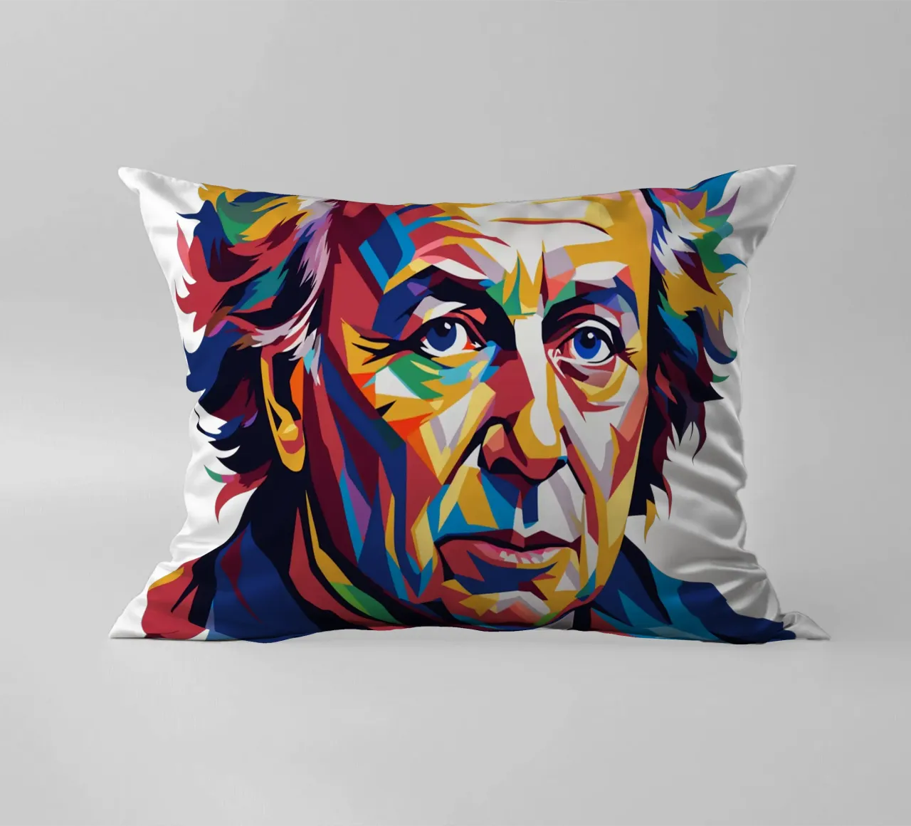 James Watson in WPAP Pop Art cuscino da vectorartnesia