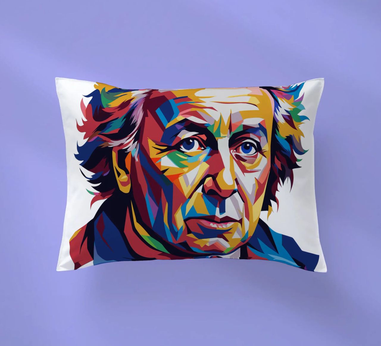 James Watson in WPAP Pop Art cuscino da vectorartnesia