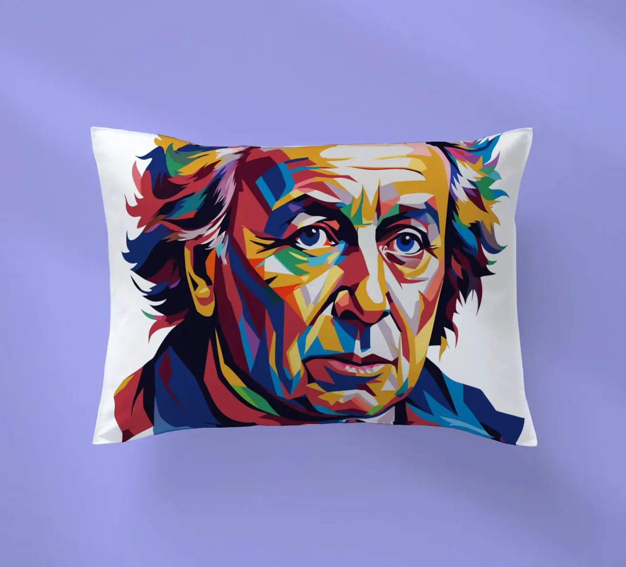 James Watson in WPAP Pop Art cuscino da vectorartnesia