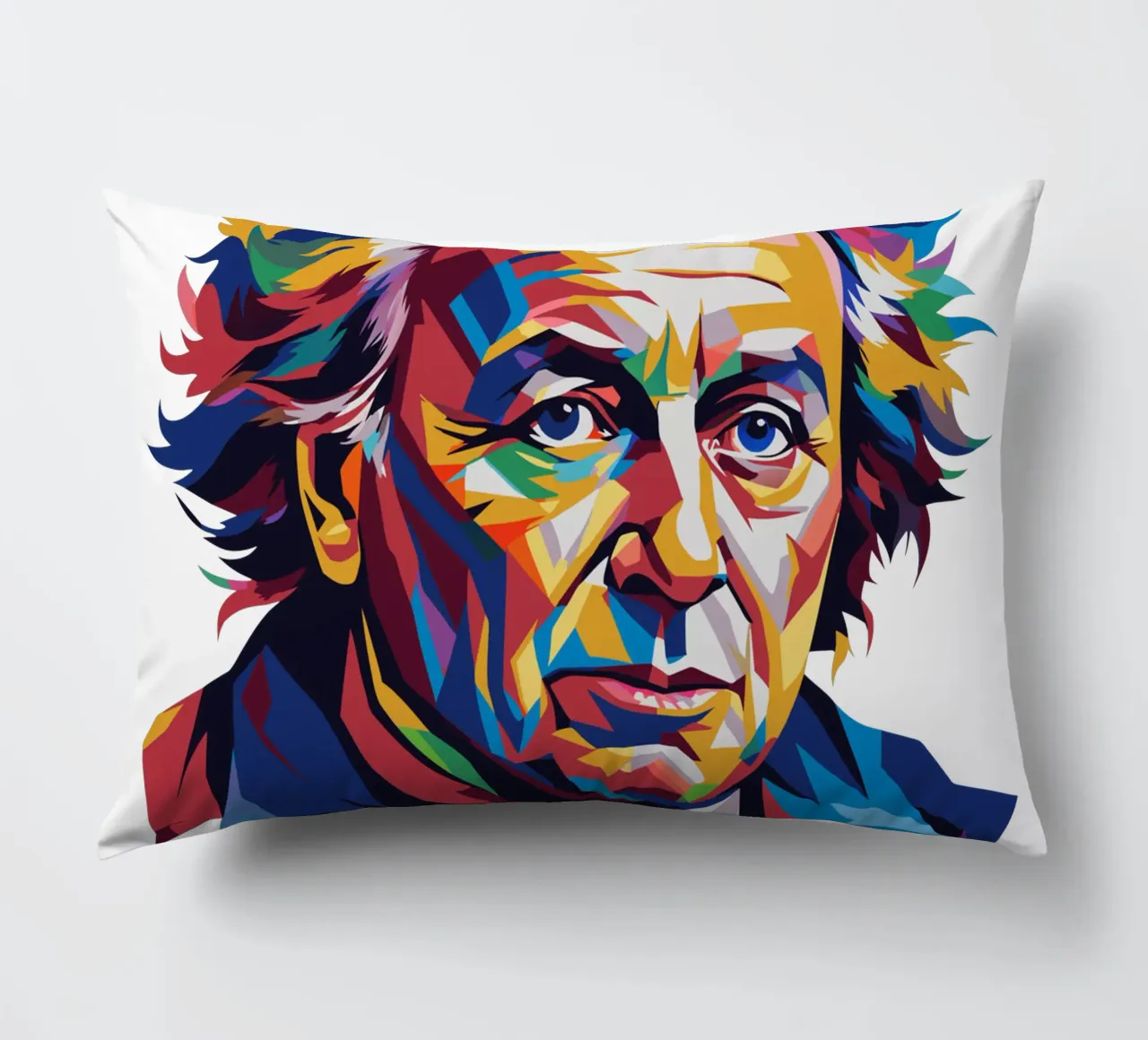 James Watson in WPAP Pop Art cuscino da vectorartnesia