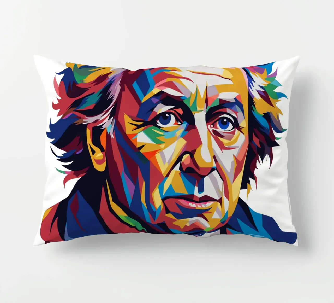 James Watson in WPAP Pop Art cuscino da vectorartnesia