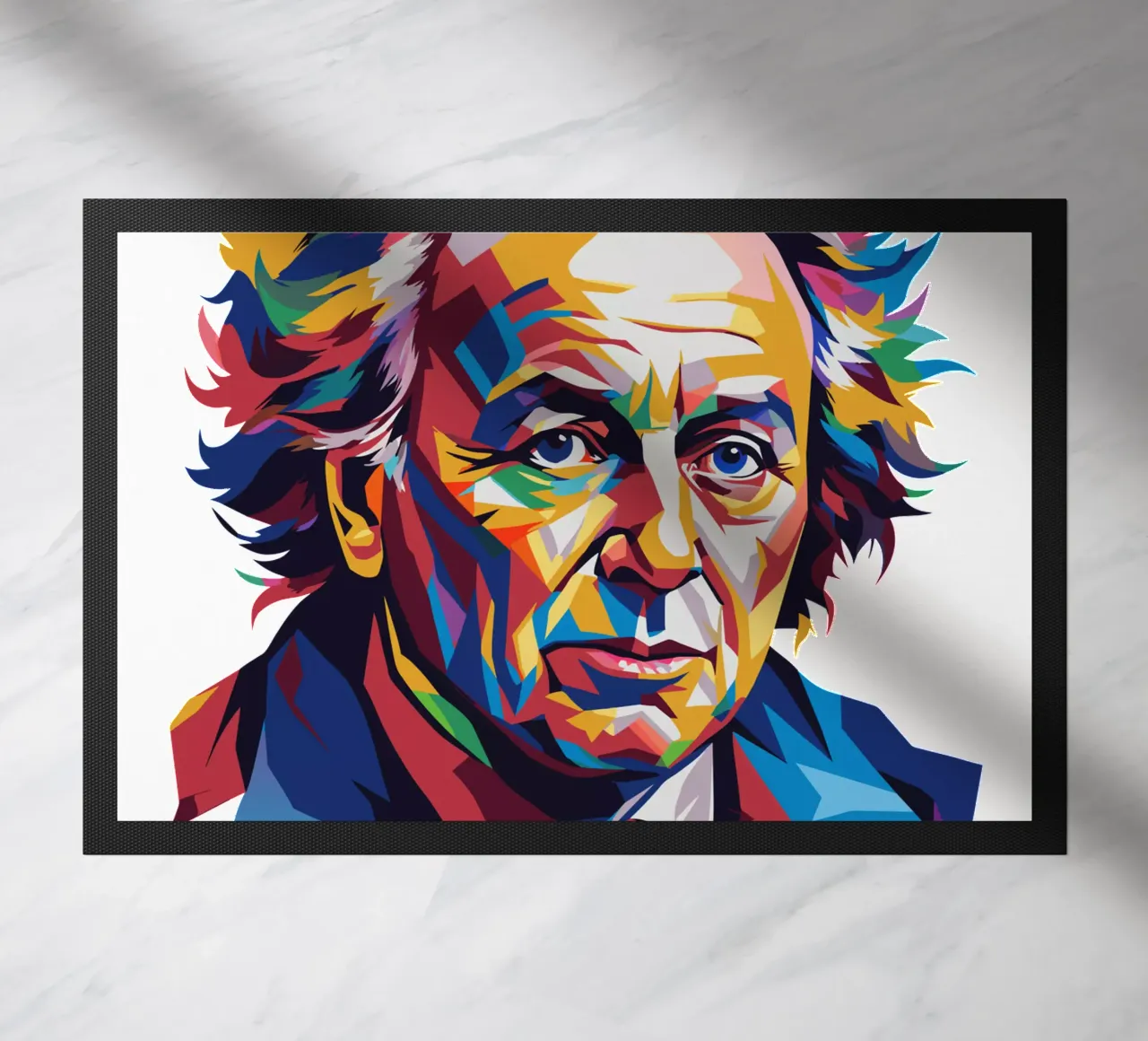 James Watson in WPAP Pop Art Fußmatte von vectorartnesia