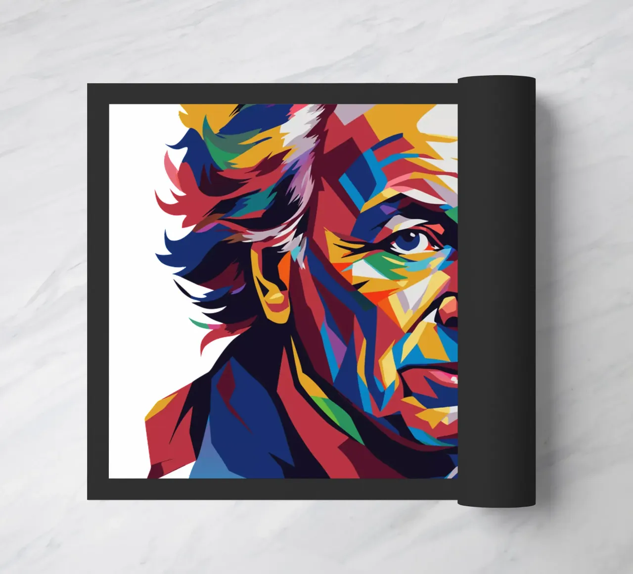 James Watson in WPAP Pop Art Fußmatte von vectorartnesia
