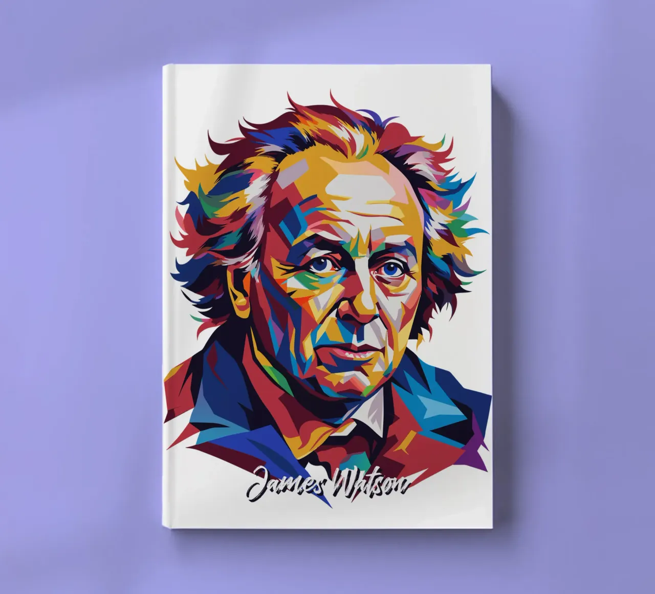 James Watson in WPAP Pop Art notebook by vectorartnesia