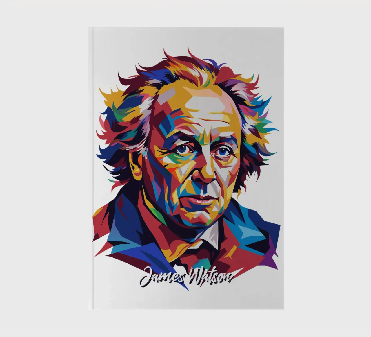 James Watson in WPAP Pop Art notebook by vectorartnesia