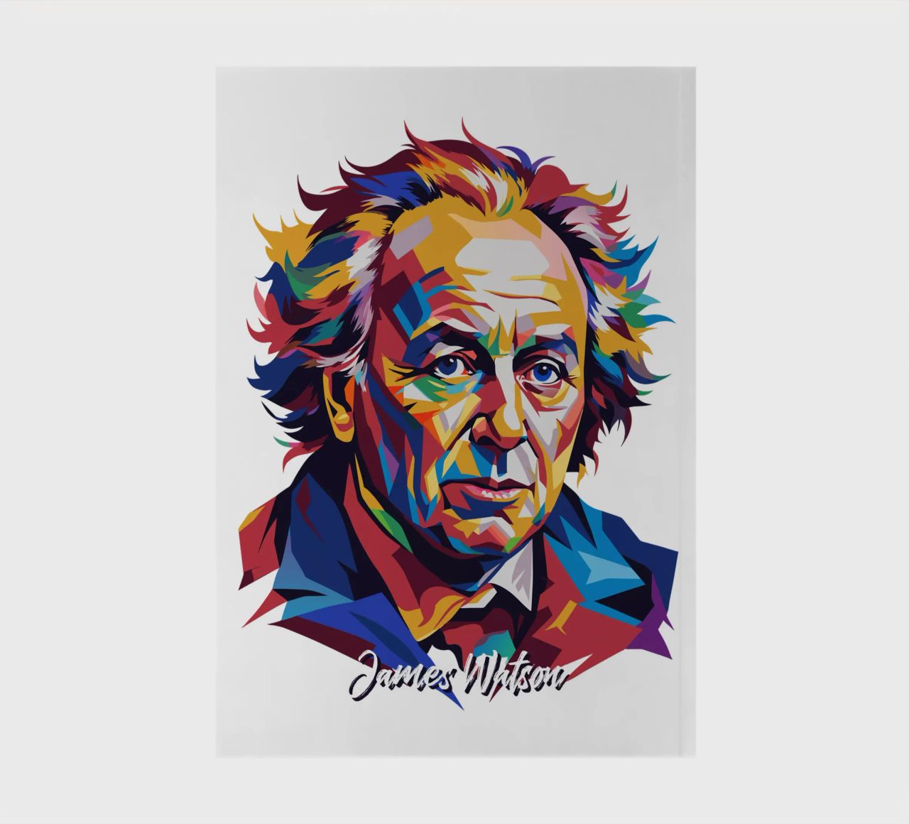 James Watson in WPAP Pop Art diario da vectorartnesia