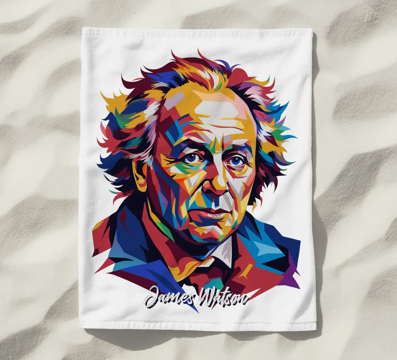 James Watson in WPAP Pop Art telo mare da vectorartnesia