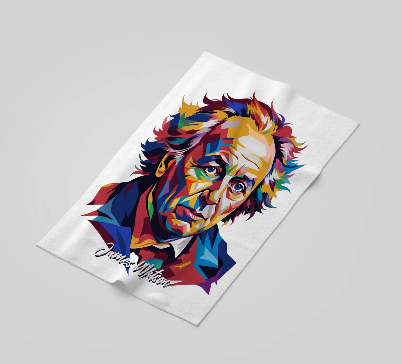 James Watson in WPAP Pop Art telo mare da vectorartnesia