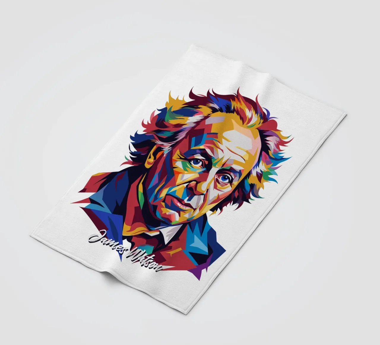 James Watson in WPAP Pop Art coperta in pile da vectorartnesia