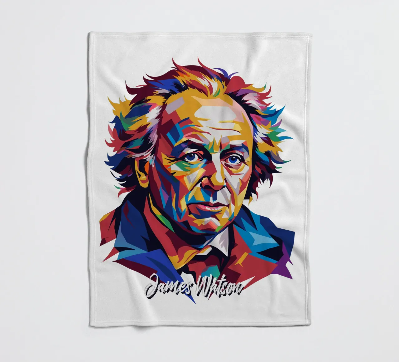 James Watson in WPAP Pop Art Fleecedecke von vectorartnesia