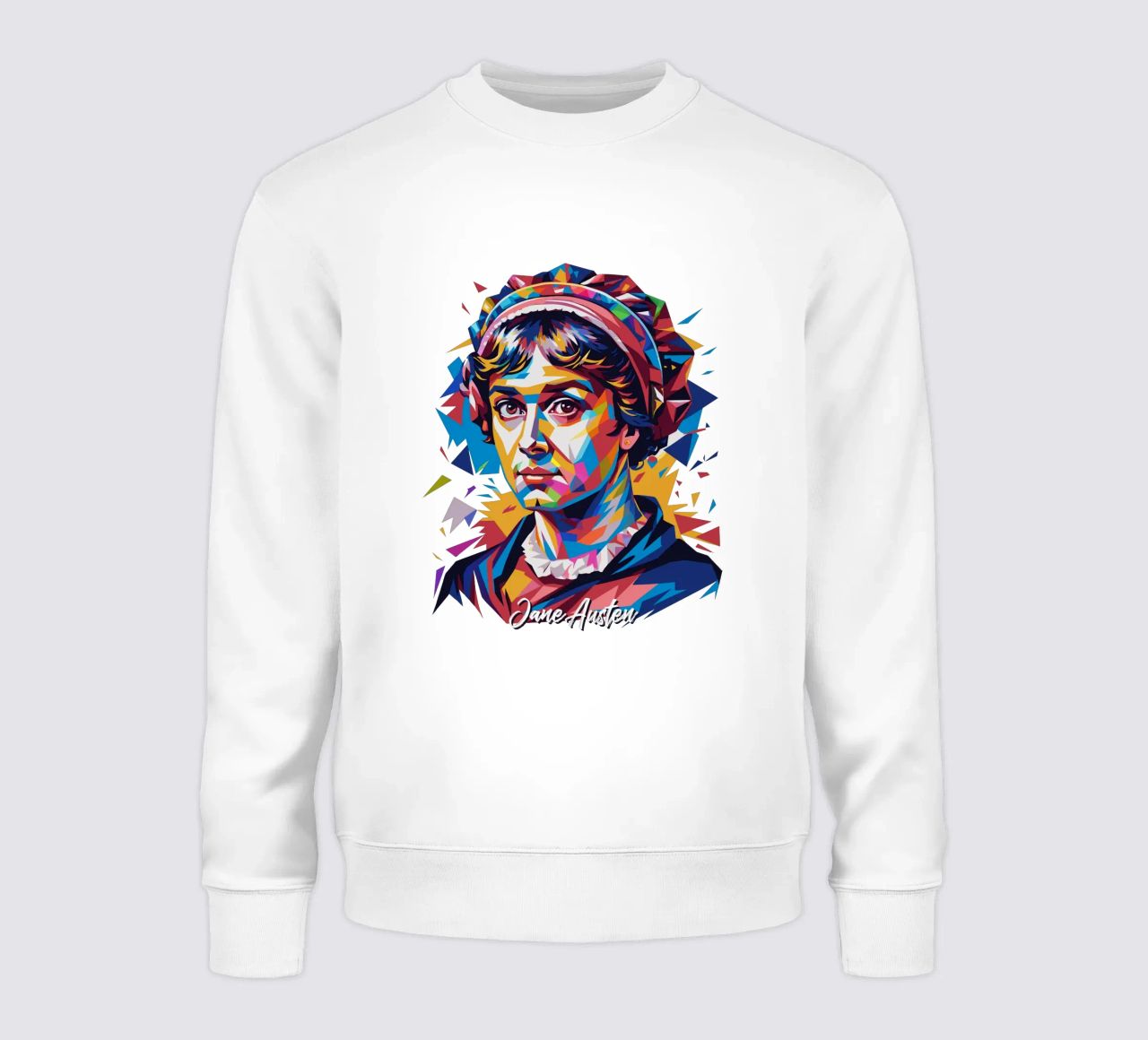 Jane Austen in WPAP Pop Art felpa da vectorartnesia