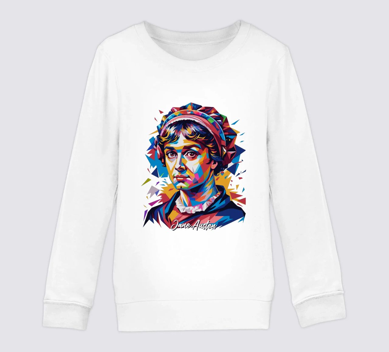 Jane Austen in WPAP Pop Art felpa bambino da vectorartnesia
