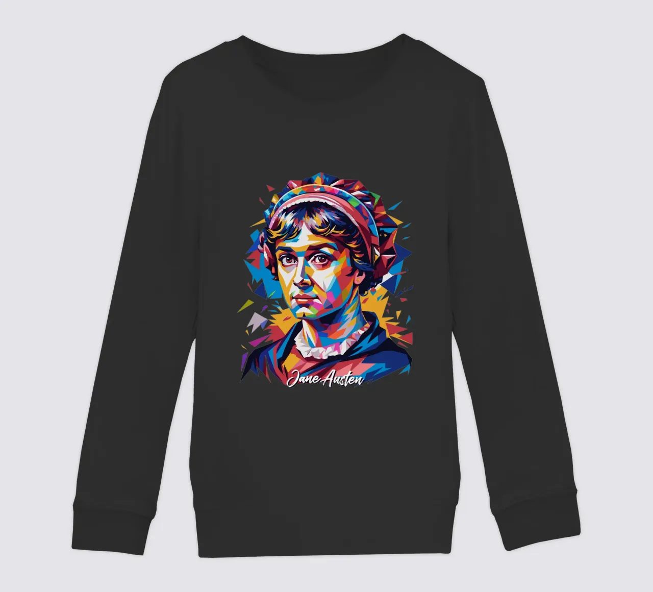 Jane Austen in WPAP Pop Art felpa bambino da vectorartnesia