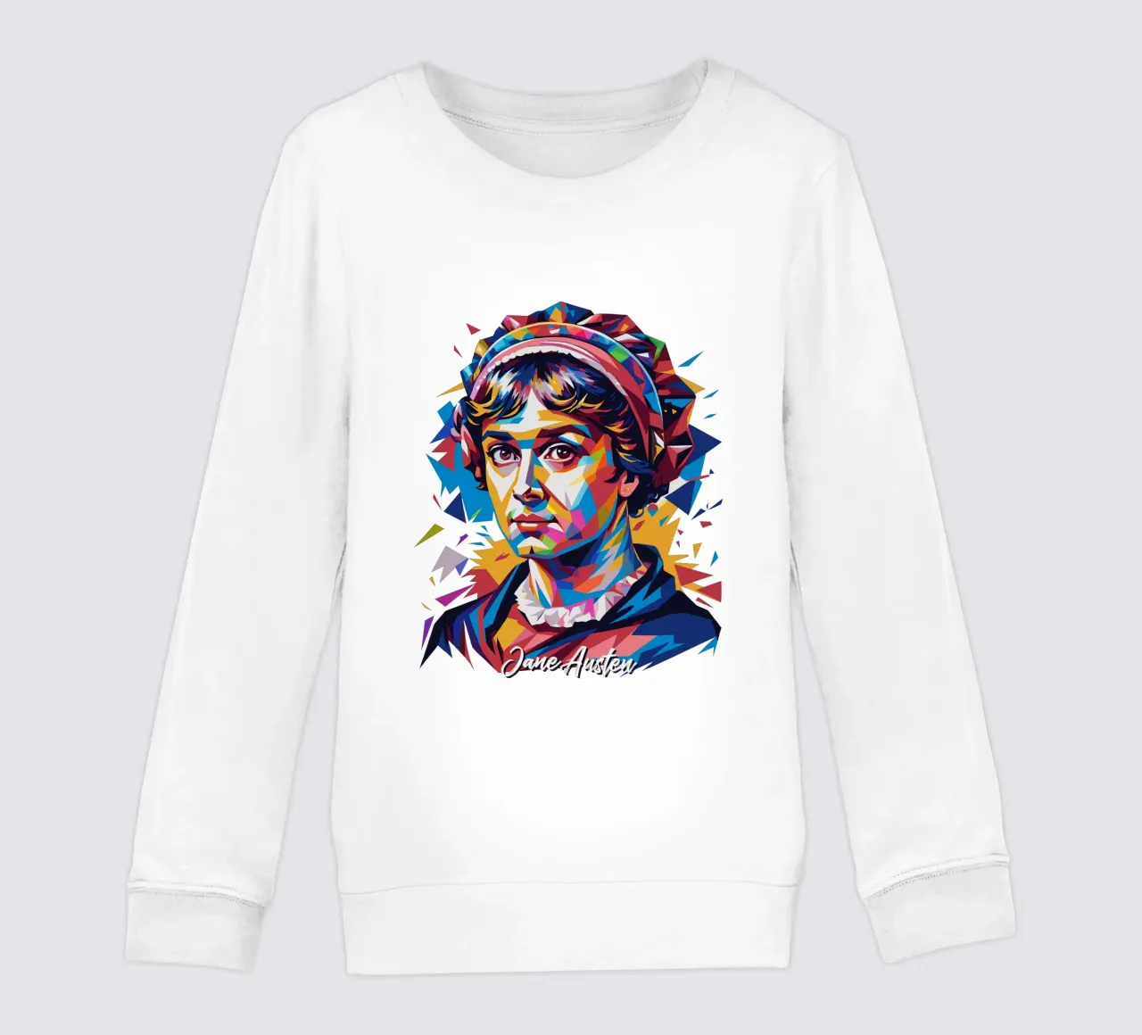 Jane Austen in WPAP Pop Art felpa bambino da vectorartnesia