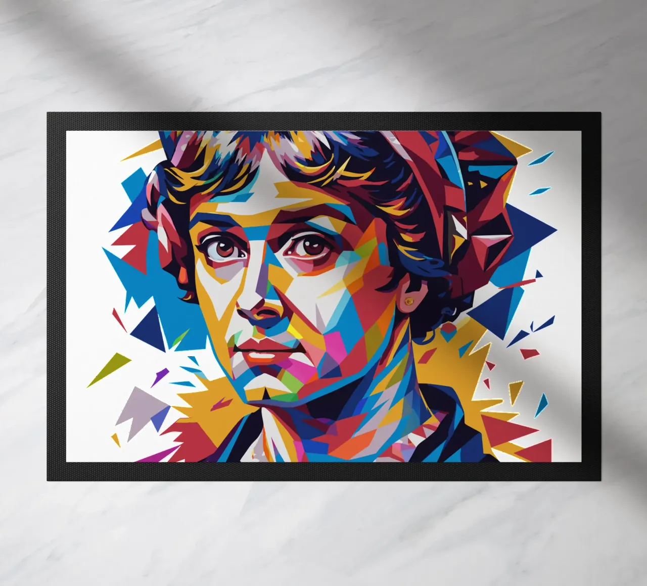 Jane Austen in WPAP Pop Art felpudo de vectorartnesia