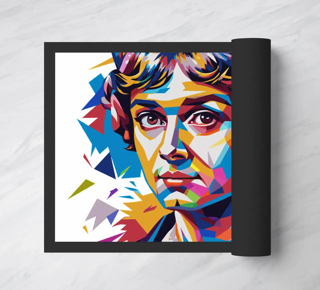 Jane Austen in WPAP Pop Art felpudo de vectorartnesia