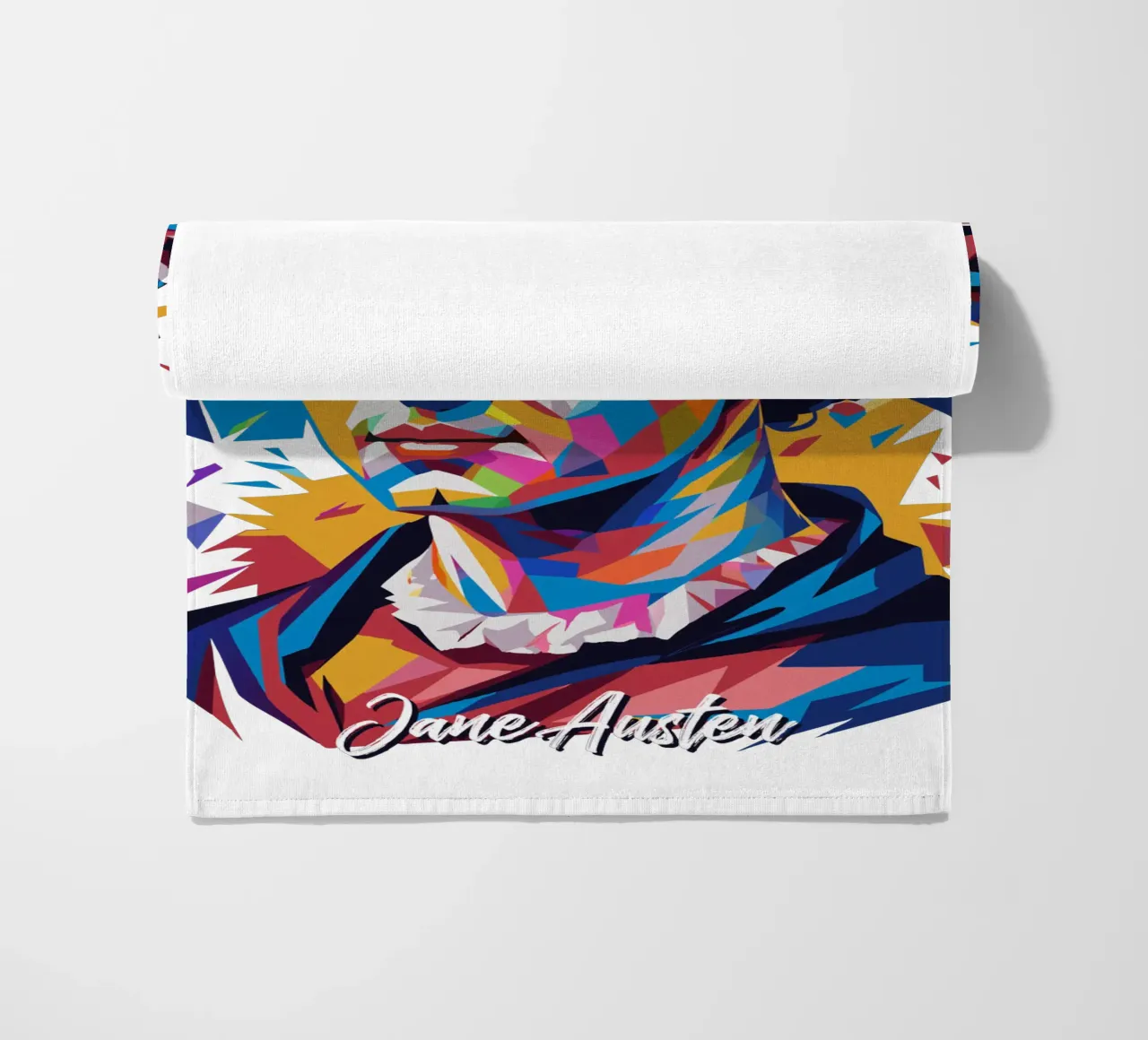 Jane Austen in WPAP Pop Art telo mare da vectorartnesia