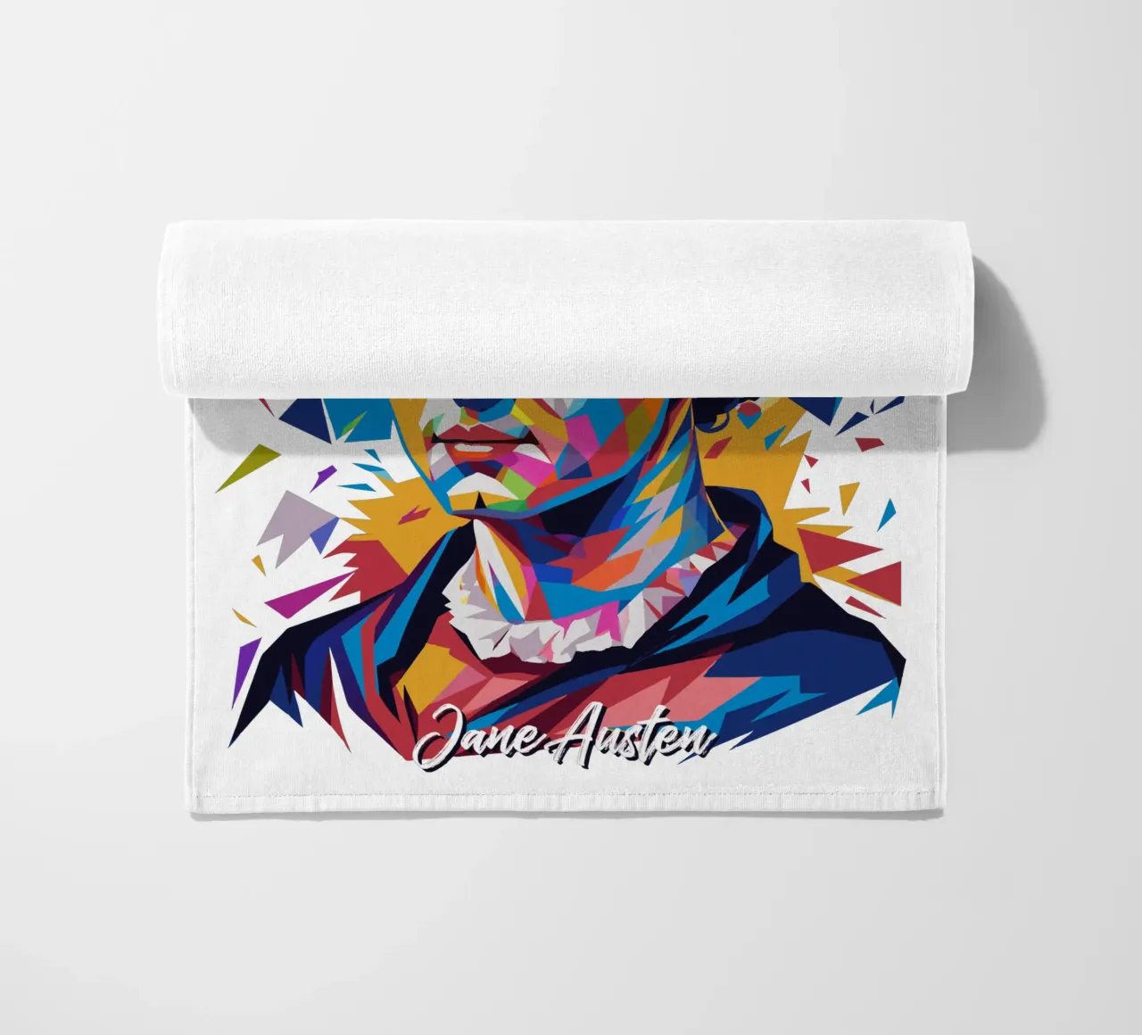 Jane Austen in WPAP Pop Art telo mare da vectorartnesia
