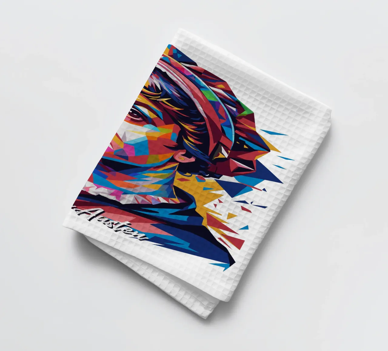 Jane Austen in WPAP Pop Art canovaccio da cucina da vectorartnesia