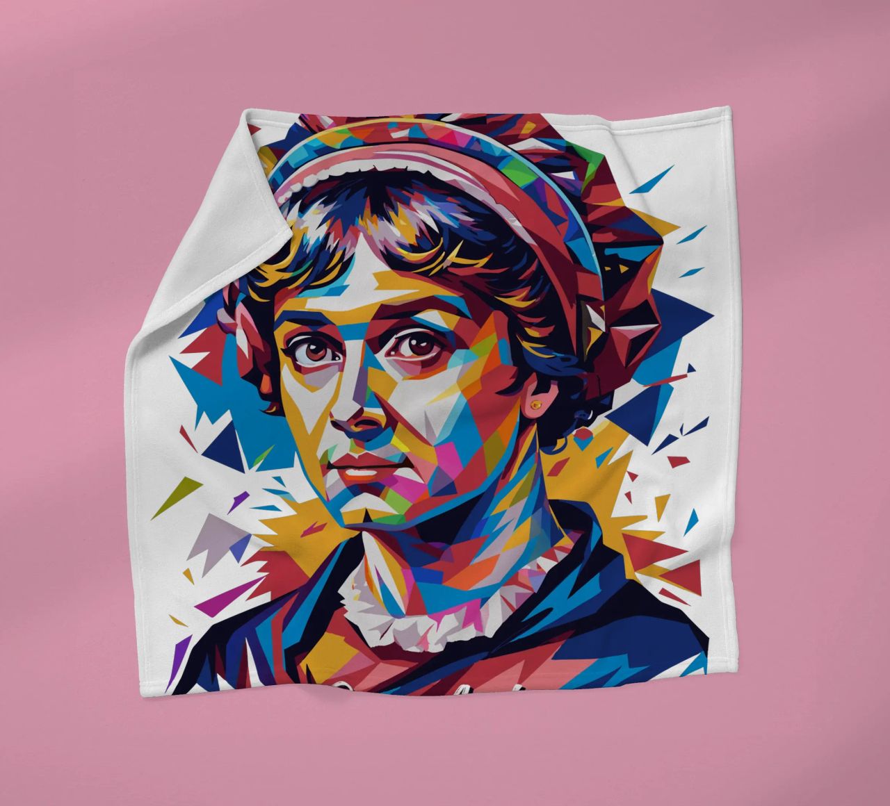 Jane Austen in WPAP Pop Art coperta in pile da vectorartnesia