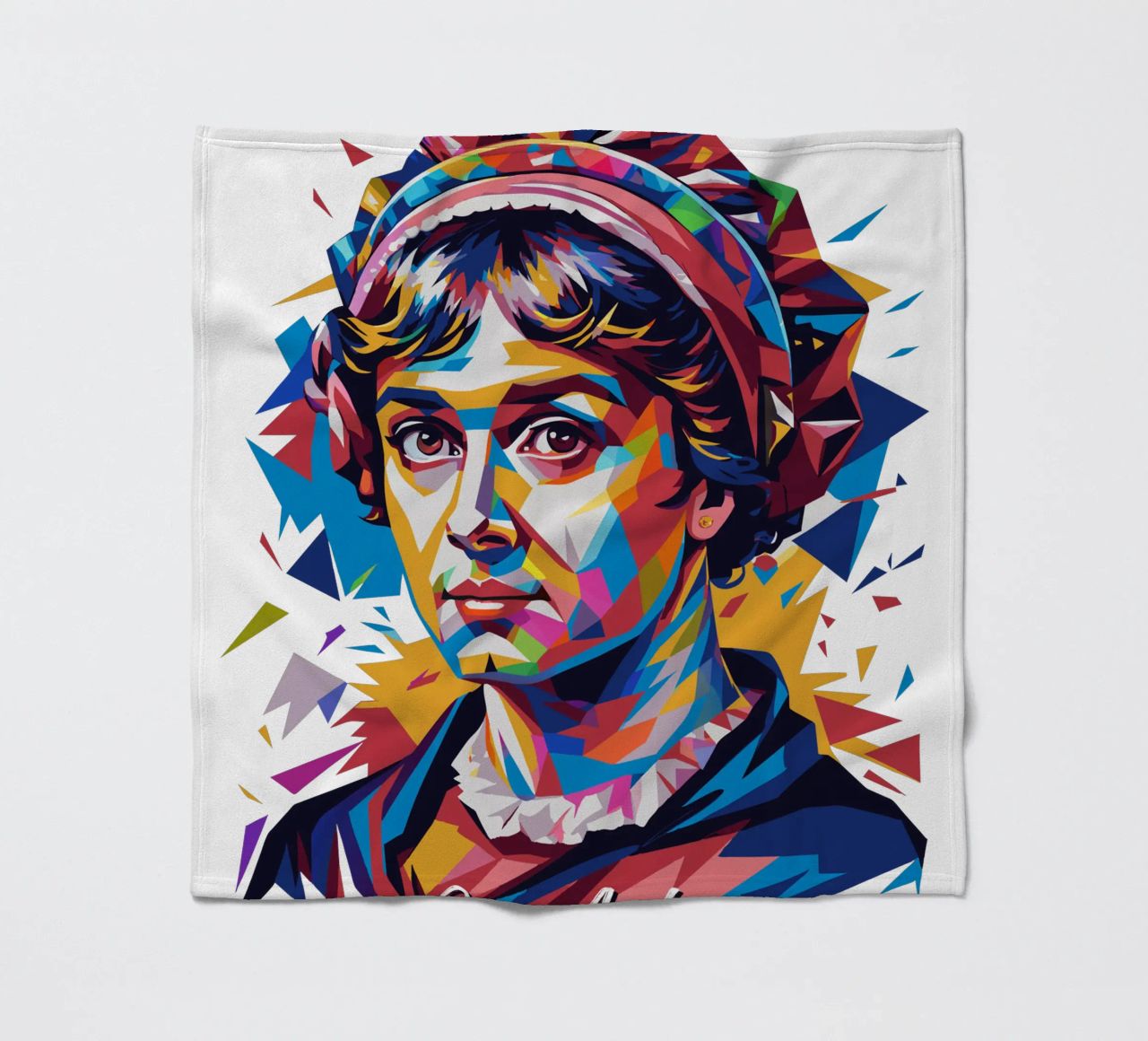 Jane Austen in WPAP Pop Art coperta in pile da vectorartnesia