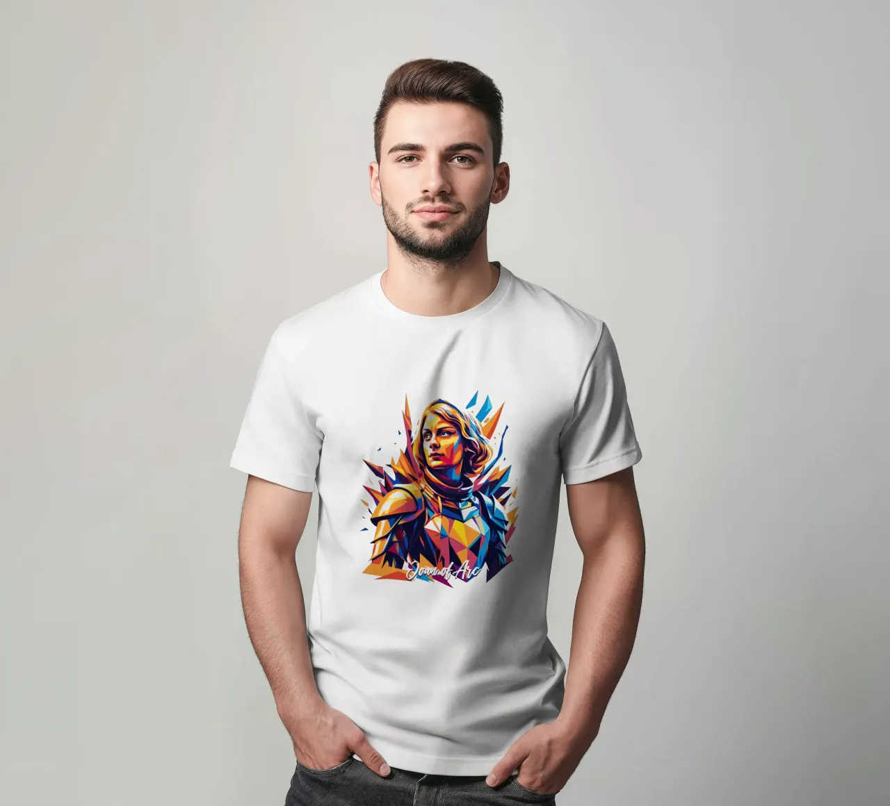 Joan of Arc WPAP Pop Art t-shirt da vectorartnesia