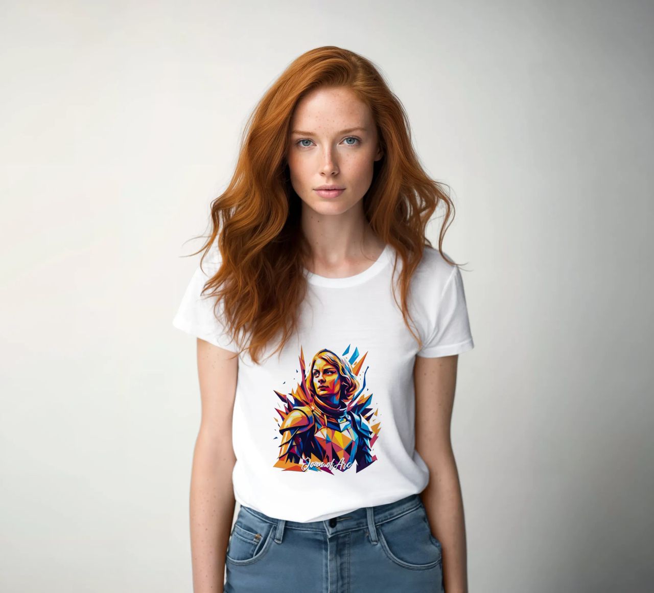 Joan of Arc WPAP Pop Art camiseta de mujer de vectorartnesia