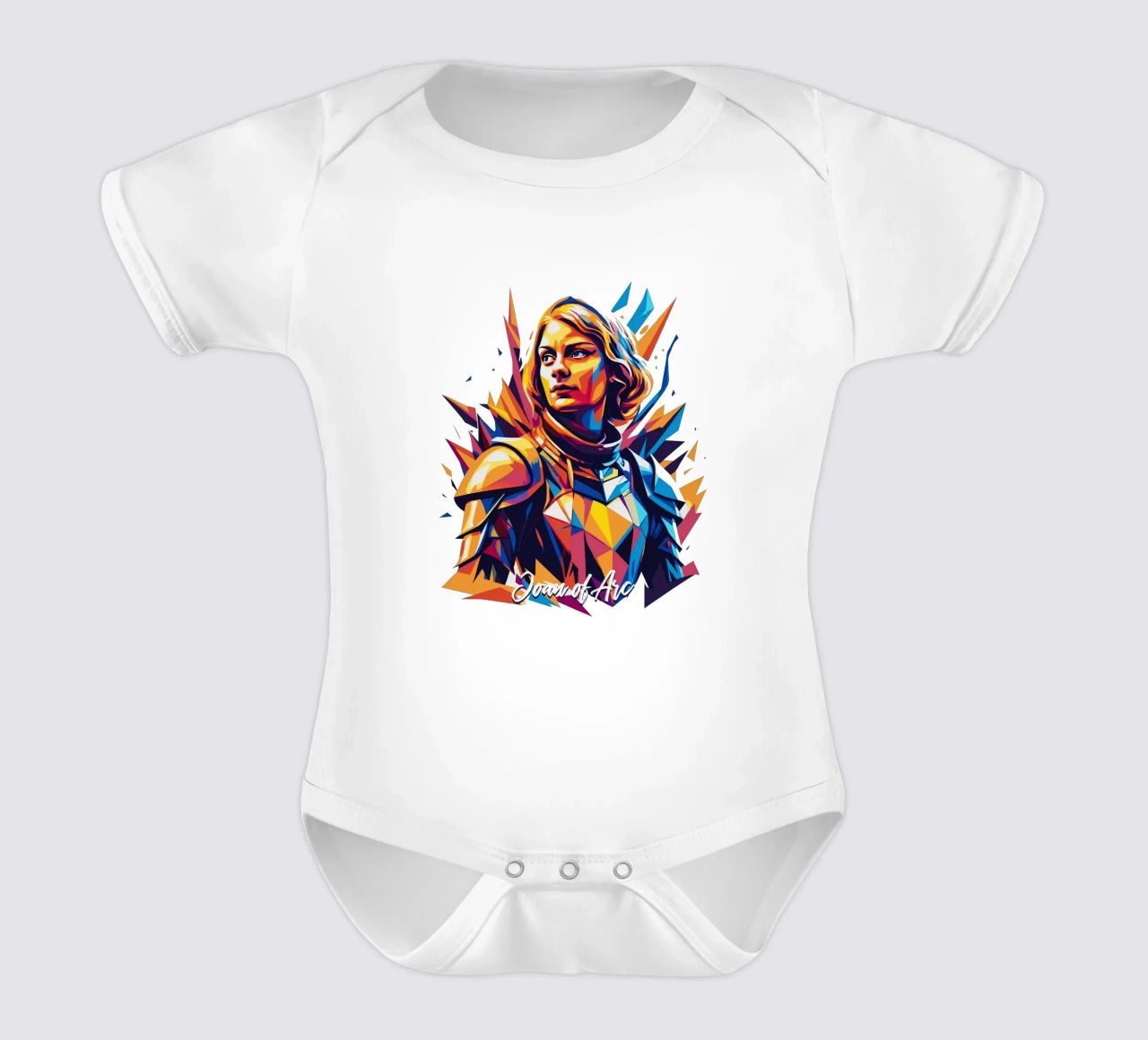 Joan of Arc WPAP Pop Art body de bebé de vectorartnesia