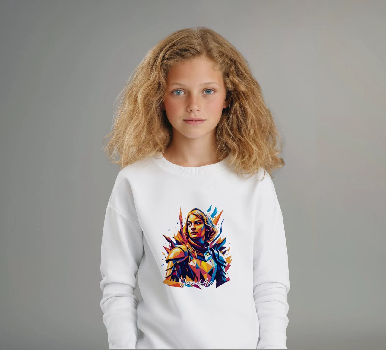 Joan of Arc WPAP Pop Art sudadera para niño de vectorartnesia