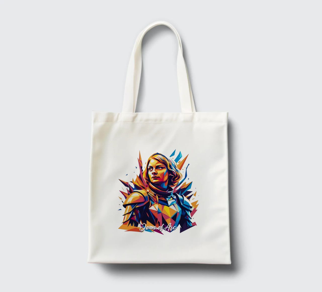 Joan of Arc WPAP Pop Art tote bag de vectorartnesia