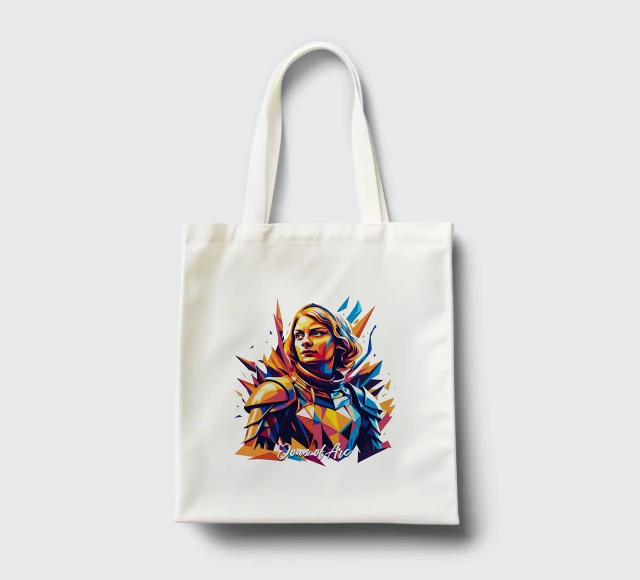 Joan of Arc WPAP Pop Art borsa in juta da vectorartnesia