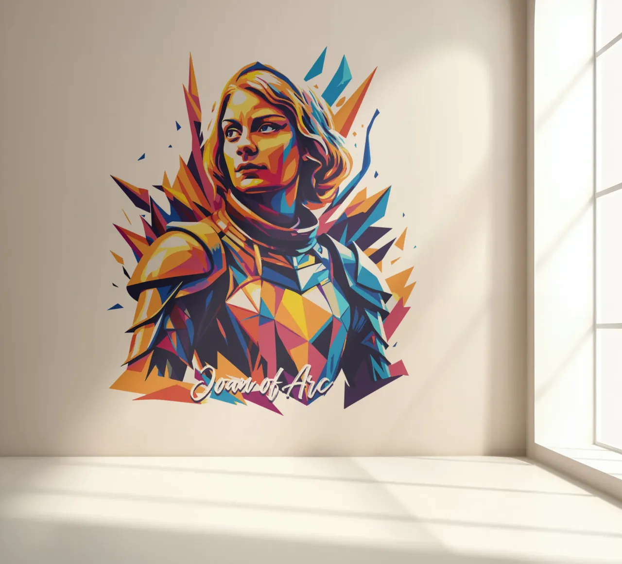 Joan of Arc WPAP Pop Art carta da parati fotografica da vectorartnesia