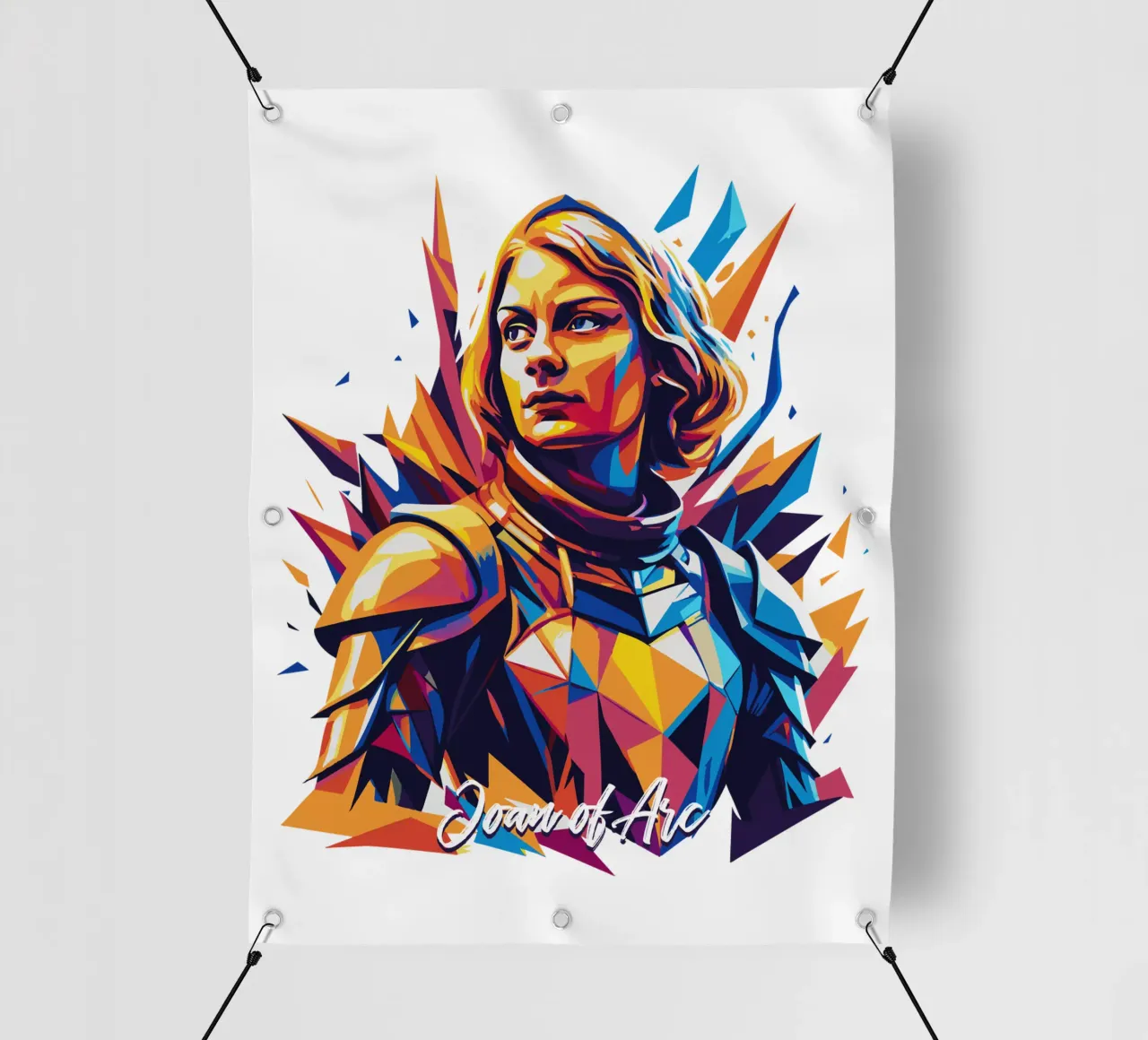 Joan of Arc WPAP Pop Art telo in pvc da vectorartnesia