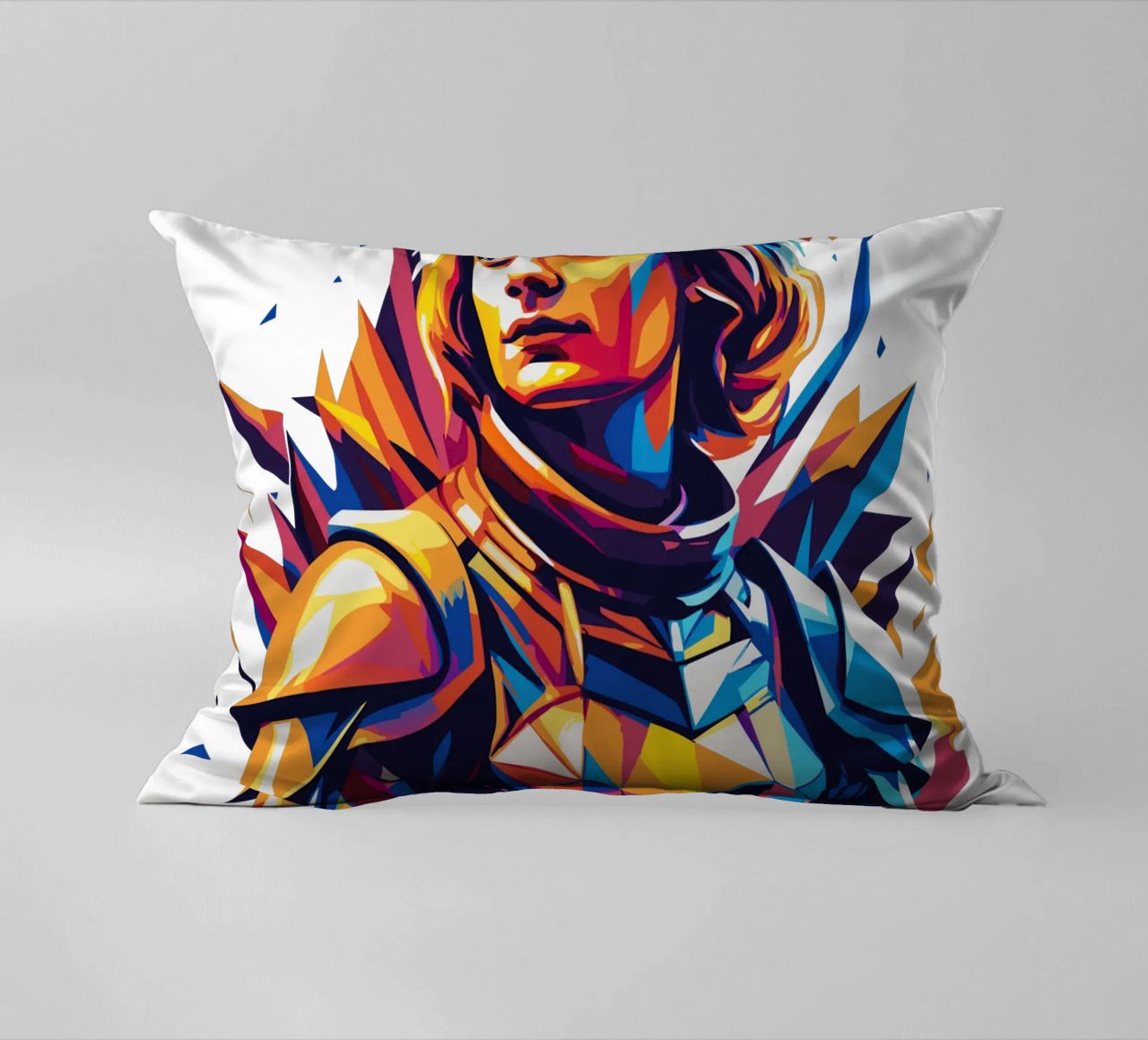 Joan of Arc WPAP Pop Art cojín de vectorartnesia