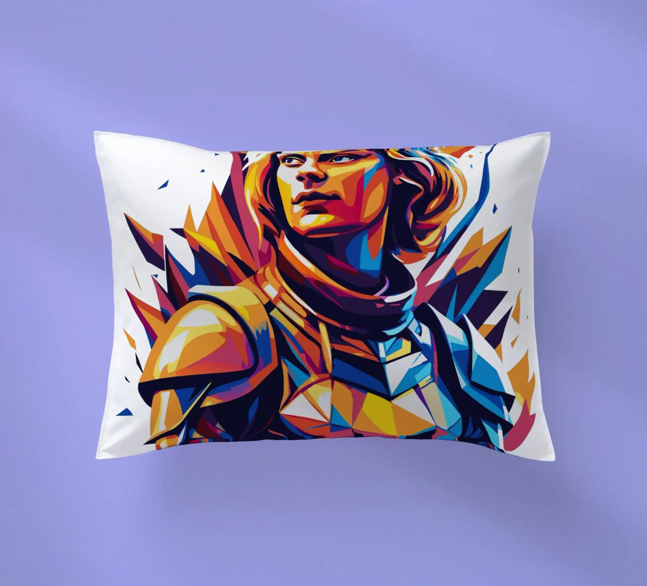 Joan of Arc WPAP Pop Art cojín de vectorartnesia