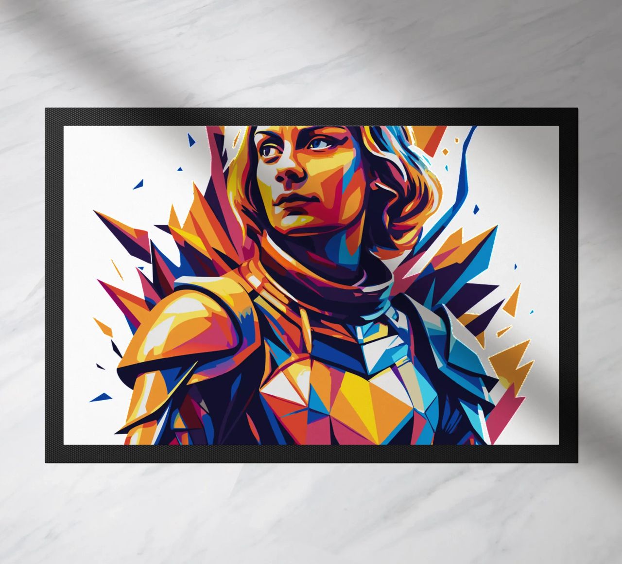 Joan of Arc WPAP Pop Art felpudo de vectorartnesia