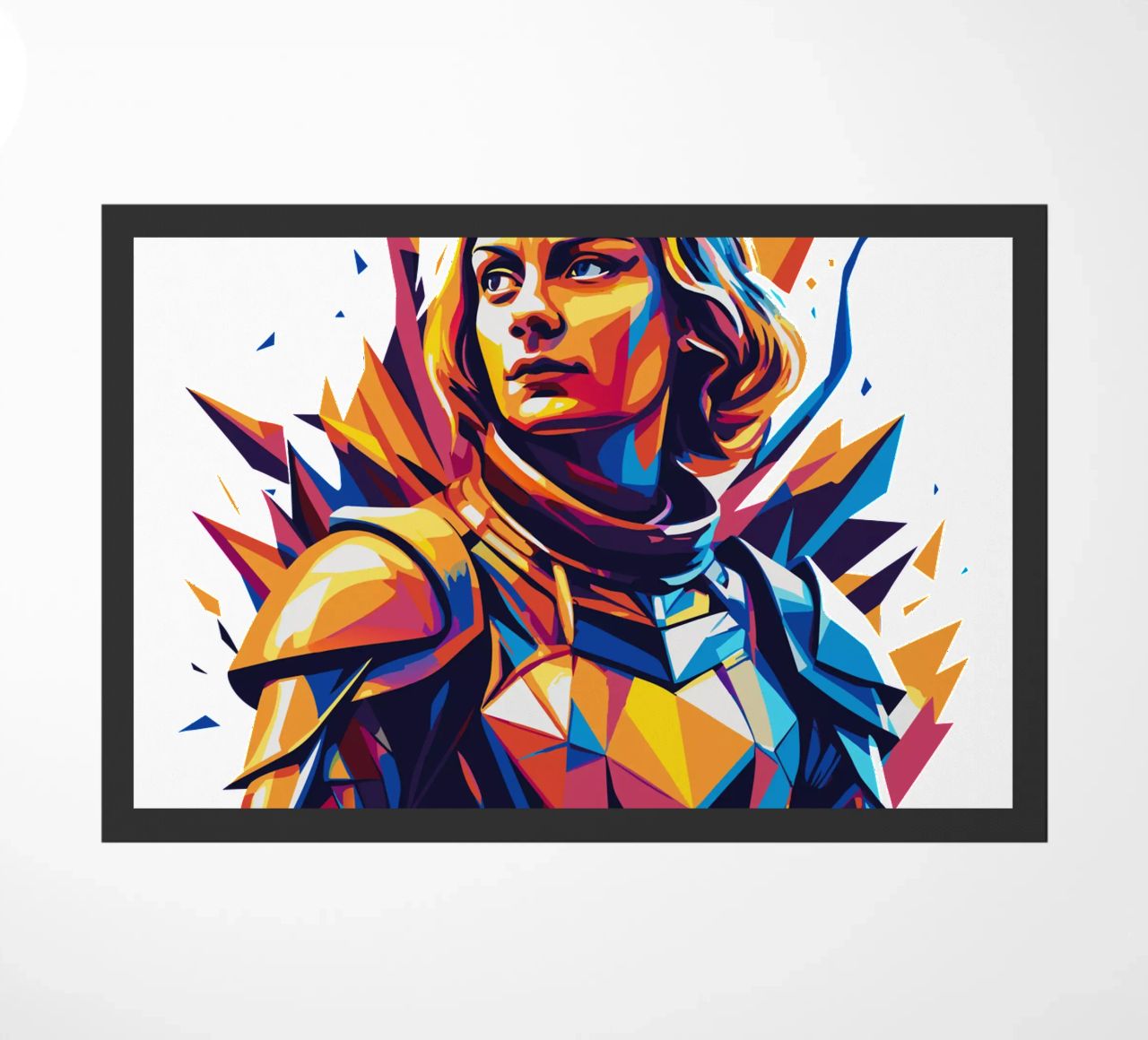 Joan of Arc WPAP Pop Art felpudo de vectorartnesia