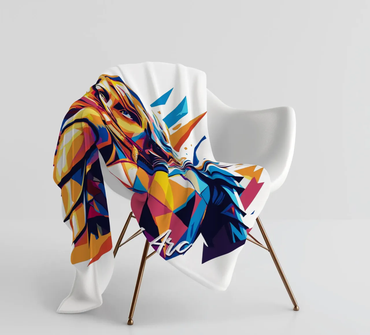 Joan of Arc WPAP Pop Art coperta in pile da vectorartnesia