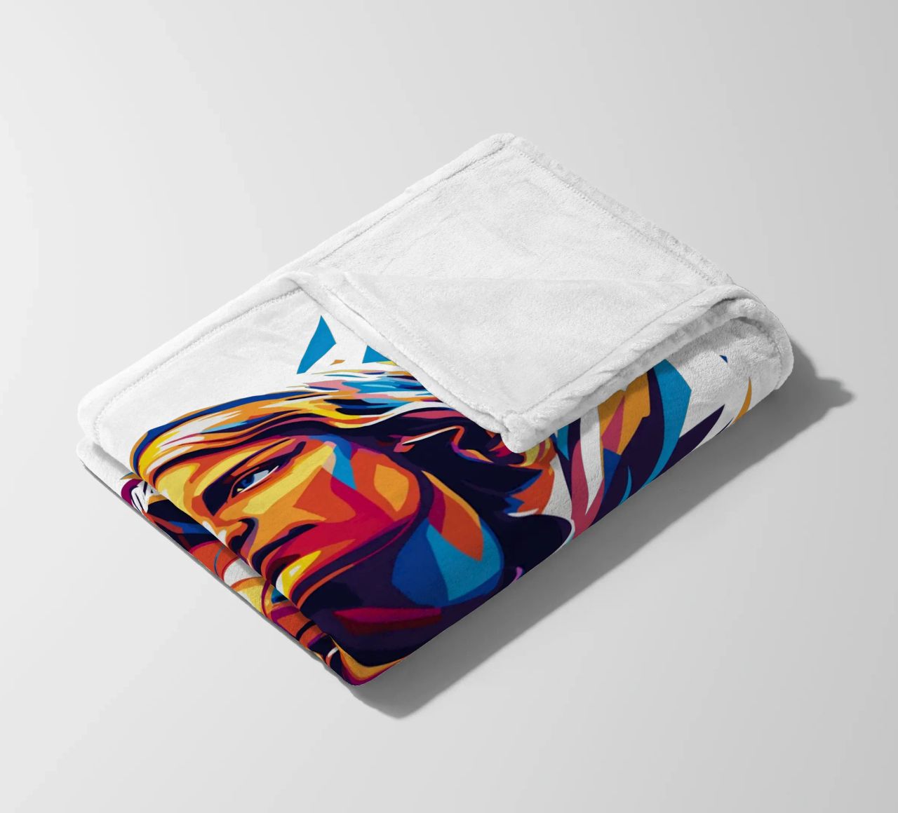 Joan of Arc WPAP Pop Art manta de franela de vectorartnesia