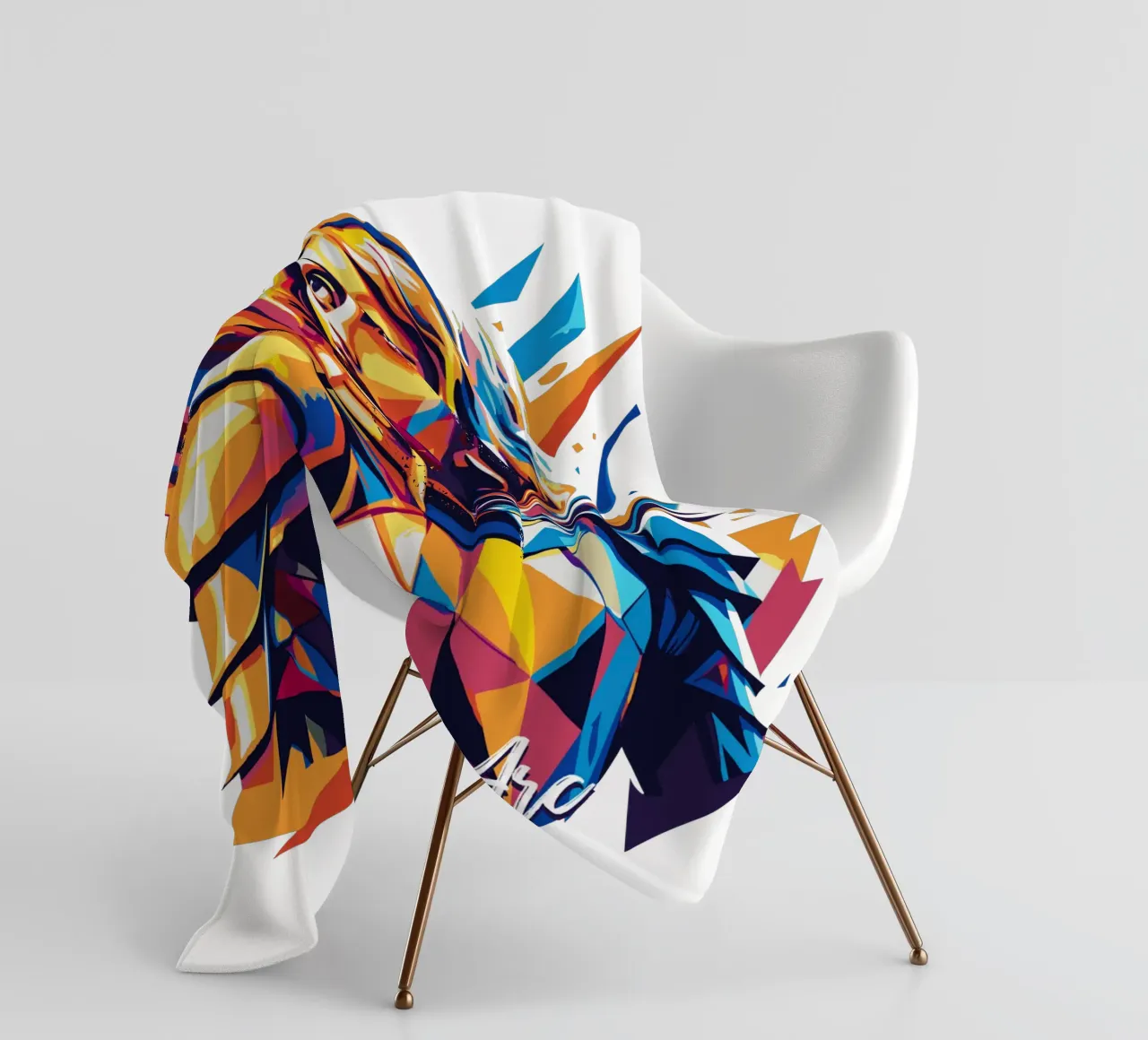 Joan of Arc WPAP Pop Art coperta in pile da vectorartnesia