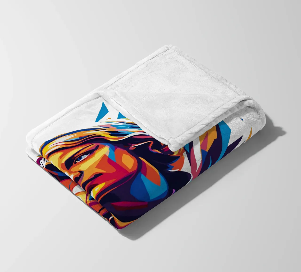 Joan of Arc WPAP Pop Art coperta in pile da vectorartnesia