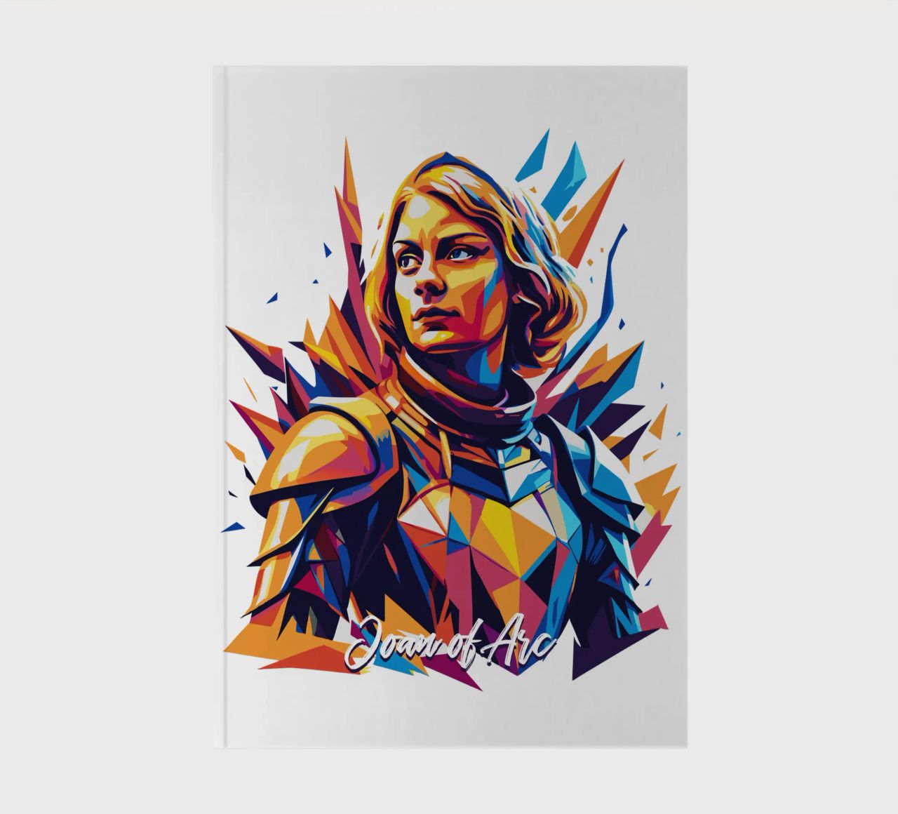 Joan of Arc WPAP Pop Art cuaderno de vectorartnesia